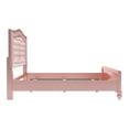 thumbnail image 5 of Bowery Hill Contemporary Wood Queen Panel Bed with Faux Leather in Rose Gold, 5 of 7