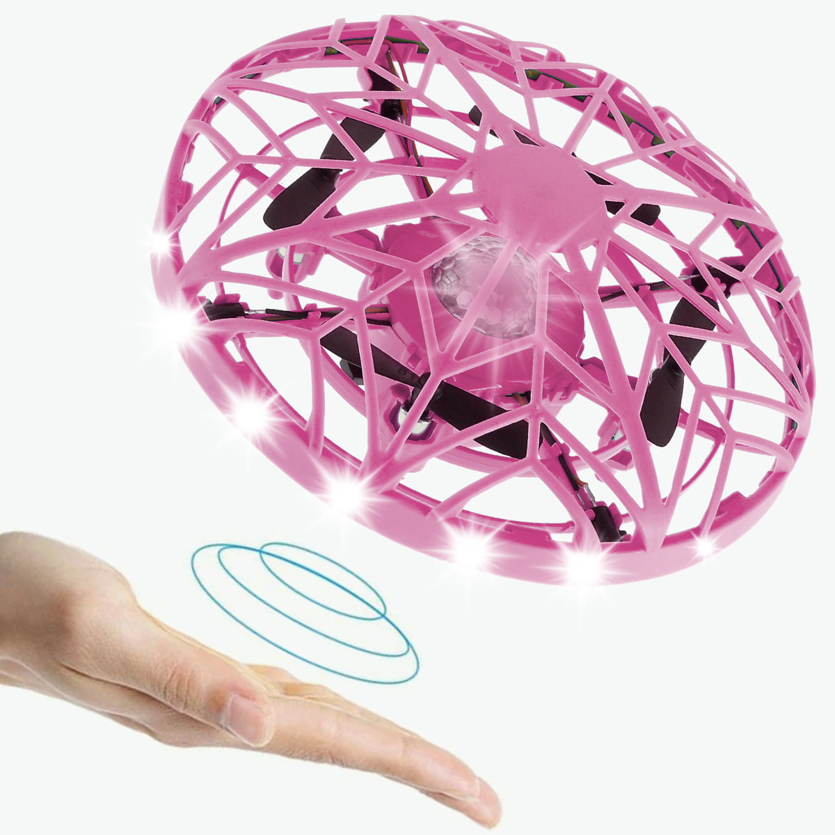 Mini ABS Drone Remote Control Helicopter UFO Hand Controlled Flying Ball Toy Kit 