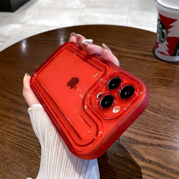 Funda de teléfono suave transparente de lujo para iPhone 11, 12, 13, 14 Pro Max, X, XS, XR, funda trasera a prueba de golpes Fivean unisex