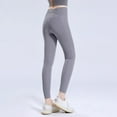 thumbnail image 2 of EHRWE Yoga Pants For Women Solid Color Lifting Tights Running Yoga Fitness Sports Pants 2025 Outfits, 2 of 5