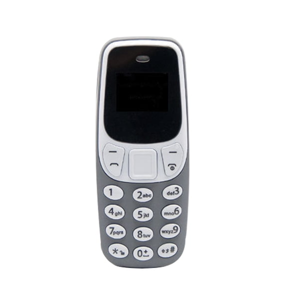 Teléfono móvil Teléfono GSM Teléfono móvil Red 2G Recargable Tarjeta SIM dual Teléfono Reproductor de música, Gris kenally EL2669-05B