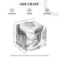 thumbnail image 4 of Naloa German Shepherd Dog Tissue Box CoverLeather Tissue Holder Square Facial Tissue Case Facial Paper Organizer Dispenser for Bathroom, Vanity Countertop, Tabletop, Car, 4 of 8