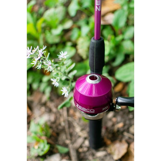 Zebco 202 Spincast Reel and Fishing Rod Combo, Tackle Included