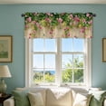 thumbnail image 5 of CoreLiving Kitchen Valances for Windows, Watercolor Lavender Leaves Printed Short Half Window Curtain Topper, Decorative Window Treatment for Living Room Bedroom Cafe, 1 Pack, 5 of 5