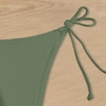 thumbnail image 5 of Women Bikini Bottoms Full Coverage Swimsuit Army Green Mid Rise Swim Bottoms Swimsuit Bottoms For Women, 5 of 6