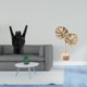 thumbnail image 2 of Estatua De Metal Con Forma De Hoja Y Gesto De Mano De Roca, Escultura Creativa De Hoja Y Mano, Figura En Forma De Dedo, Adorno Nórdico, Artesanía Abstracta Para Apartamento, Dormitorio,, 2 of 8