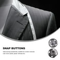 thumbnail image 5 of LEORX 50 Sets Metal Hidden Button Parts Snaps Round Snaps Colored Metal Snaps Fasteners Metal Button Black 1.70X1.70X0.50CM, 5 of 7