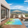 thumbnail image 2 of Green Easter Outdoor Rug 5x7 Ft, Non Slip Washable Area Rug, Spring Floral Watercolor Eggs Pastoral Patio Rugs Carpet Runner, Large Floor Mat for Indoor/Outdoor Deck Porch Camping, 2 of 8