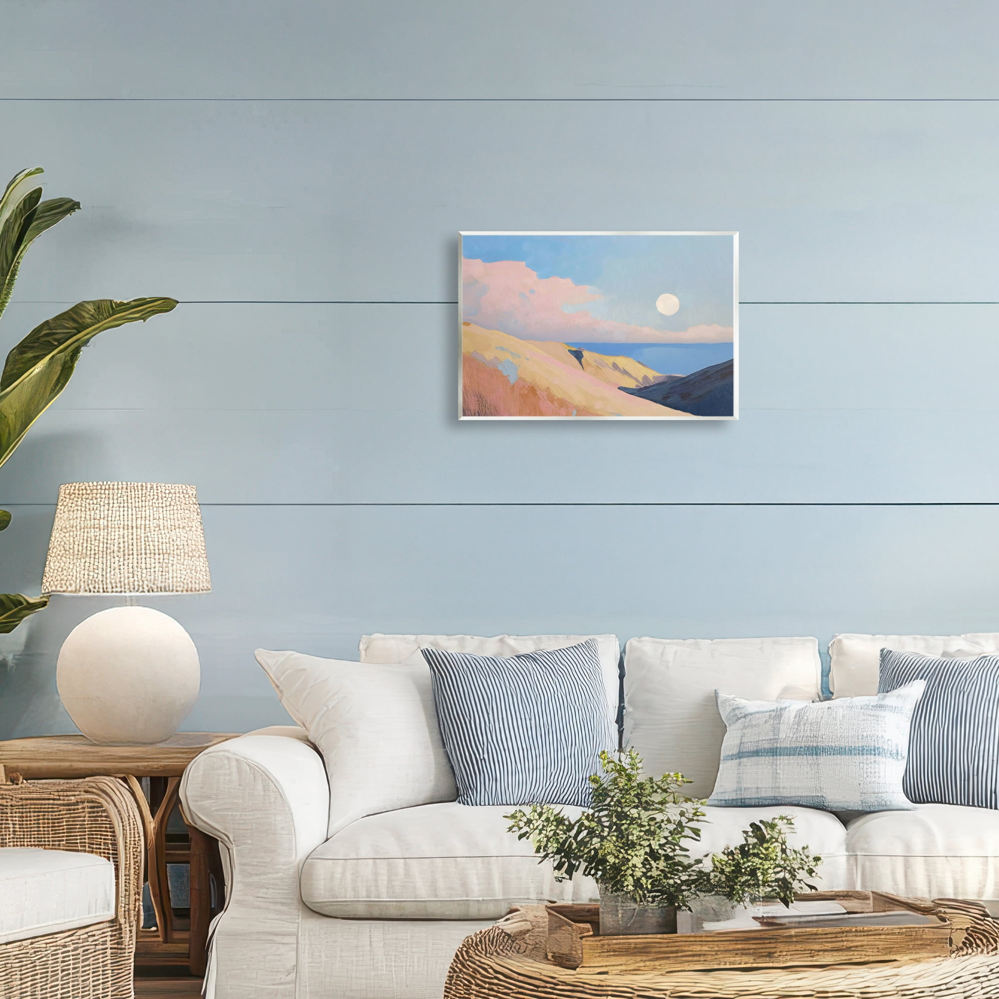 Stupell Industries Pink Hills At The Ocean Wall Plaque Art, design by Gina Kelly
