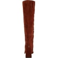 thumbnail image 3 of Sam Edelman Issabel Warm Chestnut Squared Toe Block Heel Fashion Knee High Boots (Warm Chestnut, 5), 3 of 6