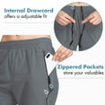 thumbnail image 2 of BALEAF Women's Hiking Pants Joggers for Women Workout Athletic Golf Lightweight Outdoor Gym Fitness Tapered Quick Dry Zipper Pockets Slate Gray 2XL, 2 of 6
