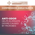 thumbnail image 5 of Tommie Copper Sport Compression Ankle Sleeve, Black, Small/Medium, Support Brace, 1 Count per Pack, 5 of 9