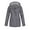 -A-Grey2, variant on New Anoraks For Women Solid Color Long Sleeve Hooded Drawstring Rain Jacket Full Zipper Sun Protection Coat With Pockets Skin Friendly Relaxed Fit Activewear