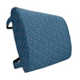 thumbnail image 1 of Turtle Lumbar Pillow, Amphibian Animal Outline Pattern Exotic Ocean Modernistic Design, Soft Back Cushion for Office Chairs with Adjustable Straps, 14" x 13", Multicolor, by Ambesonne, 1 of 7