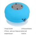 thumbnail image 2 of Altavoz Bluetooth Inalámbrico para Baño con Ventosa, Minialtavoz Estéreo Portátil con Luz RGB para Deportes Al Aire Libre, Color Azul, 2 of 5