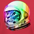 thumbnail image 3 of CafePress - Astronaut Space Cat (Digital Rainbow Dark T Shirt - Men's Classic Graphic Cotton T-Shirt, 3 of 4