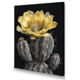 thumbnail image 2 of Designart "Yellow Green Cactus Flower V" Floral Cactus Wall Art Print, 2 of 5
