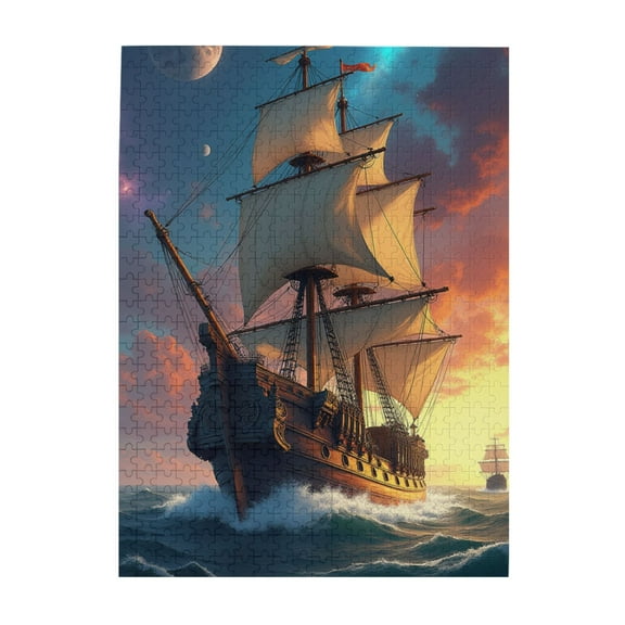 Dream Sail 500 Educational Fun Family Games Toys Kitchen Decor Family Color Puzzles