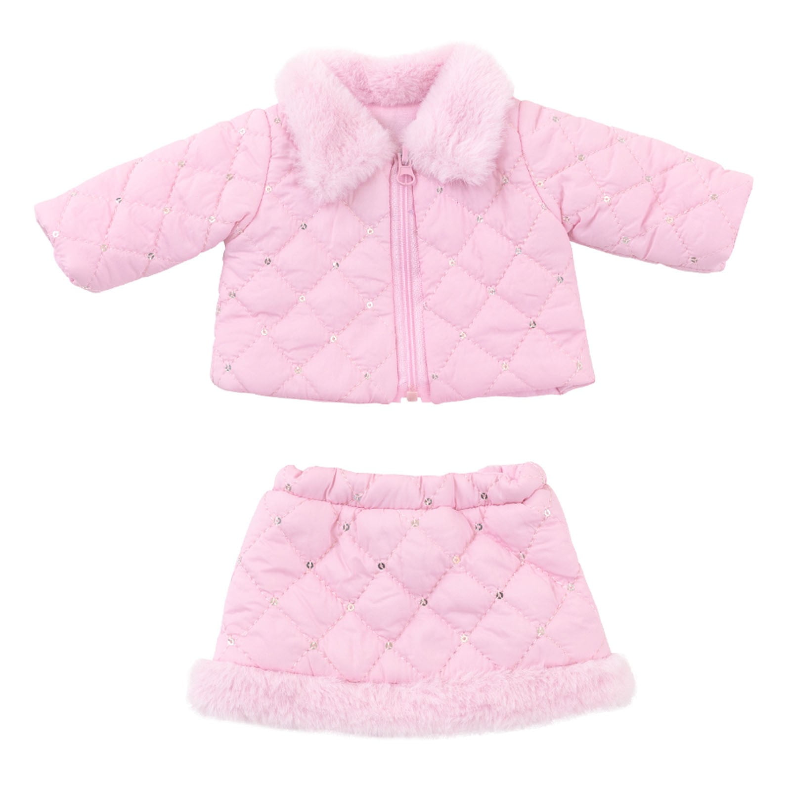 Qocolhg Reborn Dolls Baby Clothes, Baby Doll Clothes Outfits for 15-18 inch Silicone Baby Doll Girl Baby Clothing Sets, Christmas Birthday Gifts for Toddler Ages 1-3, Winter Toys Accessories