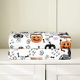 thumbnail image 4 of Halloween Theme Flannel Fleece Throw Blanket Twin 60"x80" Kids Sausage Dog Skull Pattern Plush Blanket for Boys Girls Pumpkin Lantern Fuzzy Blanket Sugar Skull Bones All Season Bed Blanket, 4 of 6