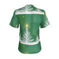 thumbnail image 3 of Uemuo Christmas Green Printed Women's Classic V-Neck T-Shirt - Soft, Breathable, Moisture-Wicking, Perfect for Casual, Office, Travel, and Everyday Wear-Medium, 3 of 5