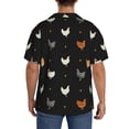 thumbnail image 3 of Sikiie Funny Chicken Men's Wrinkle Free Untucked Cuban Shirt Business Casual Button Down Shirts Short Sleeve ShirtXX-Large, 3 of 5