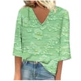 thumbnail image 2 of LiMoi Womens Summer T Shirts Loose Fit Petite Tops for Women 3/4 Sleeve Plus Size Tops for Women Dressy Casual Print Tops for Women 2025 my orders, 2 of 5