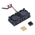 thumbnail image 3 of Ventiladores de refrigeración para Raspberry Pi, disipador de calor, radiador, ABS, bajo nivel de ruido para 3B, 3B+, 4 y 4B, 3 of 14