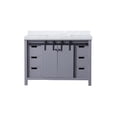 thumbnail image 3 of Marsyas 48 in W x 22 in D Dark Grey Bath Vanity and Carrara Marble Countertop, 3 of 10