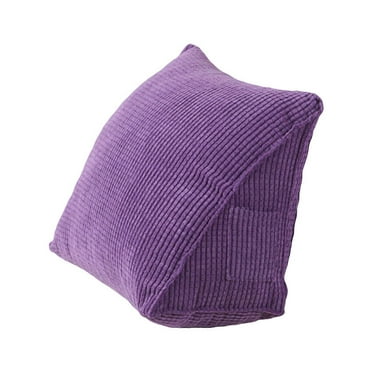 Triangle Pillow Comfortable Reading Pillow With Zip Pocket Triangle Wedge Bolster Small Back Support Pillow Cushie Pillows for Office Home Bed Sofa