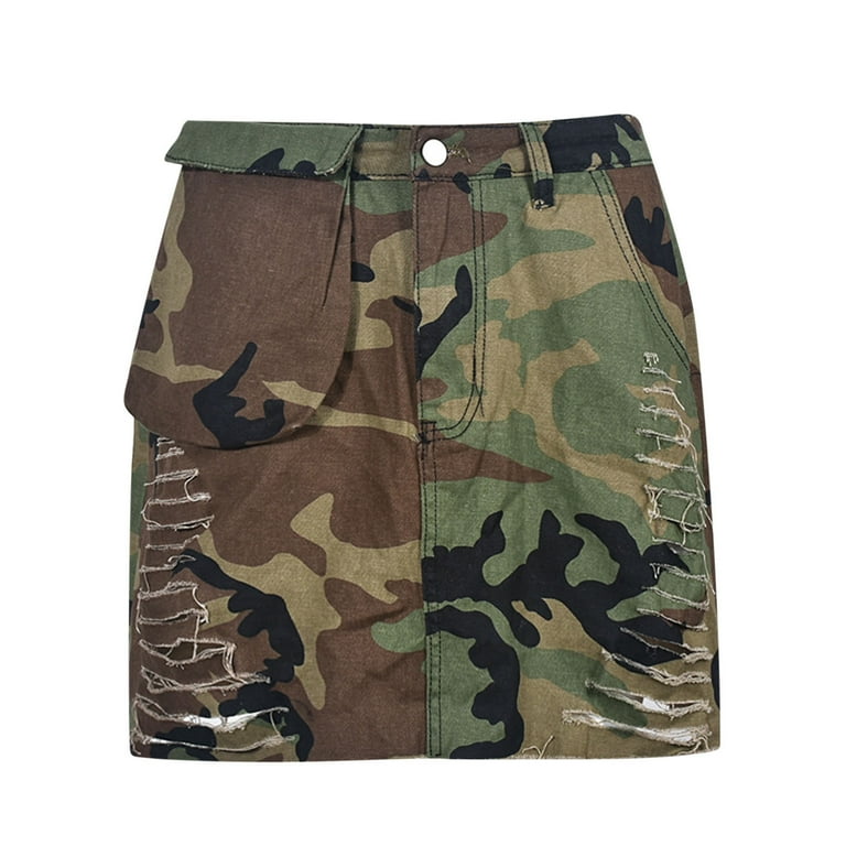 Camouflage top skirt vest