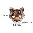 thumbnail image 4 of Halloween Leopard Masque Animal Effrayant Demi-Visage pour Spectacle Nocturne Adulte, 4 of 8