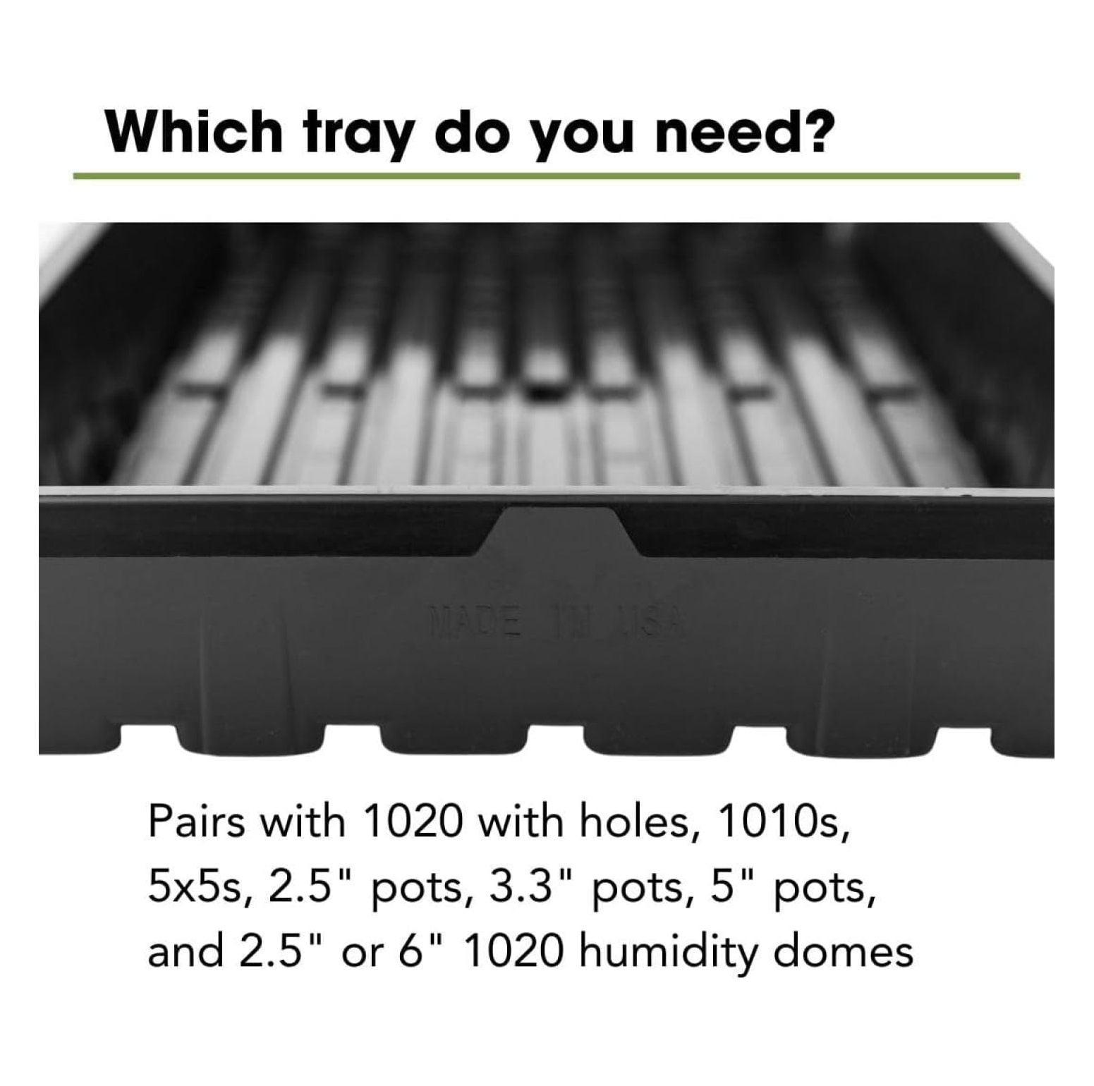 Reusable Seed Starting Trays - Extra Strength No Holes Trays, 5-Pack, for Propagation, Seed Starter, Plant Germination, Seedling Flat, Fodder