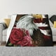 thumbnail image 1 of Fotbe Eagle With Hat And Roses Manta de Franela con Estampado, Manta Ultrasuave para Cama, Sofá, Auto, Hipoalergénica y Antibolitas-80"x60", 1 of 6