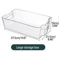 thumbnail image 2 of Refrigerator Drawer under $5! Yannianjz Pull Out Stackable Refrigerator Drawers,Clear Food Storage Containers for Fridge Organization,Fruit Vegetable Organizer with Handle,Kitchen Pantry Storage Bins, 2 of 2