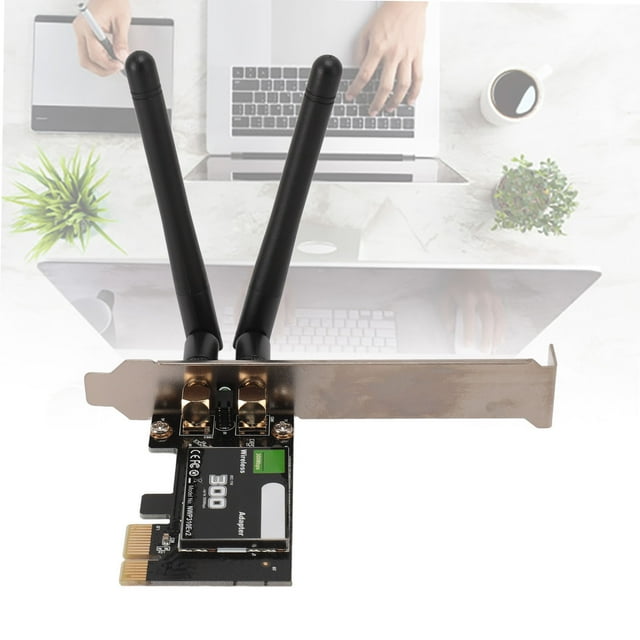 Adaptador wifi pcie, 2.4ghz pcie wifi wifi pan compatibilidad 300mbps para linux