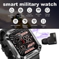 thumbnail image 3 of Montre Intelligente avec Écouteurs, Écran Tactile Complet 1,96 Pouces, Montre Intelligente avec Mémoire Intégrée de 4 Go, avec Répondre aux Appels et Visualiser les Messages, pour iOS Android, 3 of 7