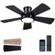 thumbnail image 1 of Ventilador de techo Hounberi de 40 pulgadas, negro, montaje empotrado, reversible, DC, 1 of 9