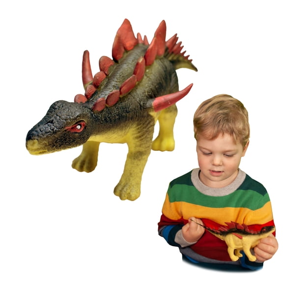Rep Pals - Kentrosaurus by Deluxebase. Stretchy Squishy Animal Figure, Soft Flexible Squeeze Toy, Sensory Fidget Toy & Fun Gift for Kids.
