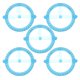 thumbnail image 3 of 5 transportadores circulares móviles para escuela y oficina, regla de dibujo multifuncional con brazo oscilante, transportador azul de 360 grados para dibujo técnico, 3 of 8