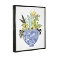 thumbnail image 3 of Stupell Whimsical Botanicals Ornate Planter Botanical & Floral Painting Black Floater Framed Art Print Wall Art, 3 of 6