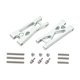 thumbnail image 2 of 2 brazos de suspensión traseros inferiores para coche RC, aleación de aluminio, accesorios para mejoras DIY plata, 2 of 9