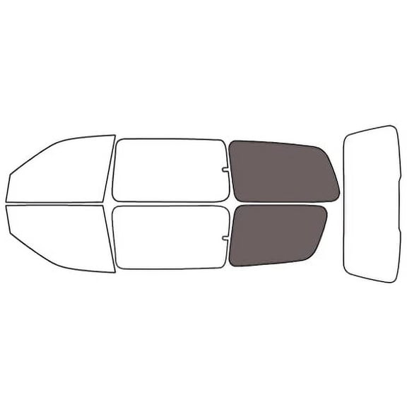 Rvinyl Window Tint Kit Compatible with Oldsmobile Silhouette 1999-2004 - Cargo - 35%