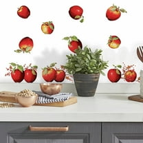 New COUNTRY APPLES Stars & Berries 40  WALL DECALS Border Stickers Kitchen Decor