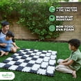 thumbnail image 2 of SWOOC Games - 2-in-1 Reversible Giant Checkers & Tic Tac Toe Game (4ft x 4ft) - Giant Board Games, 2 of 6