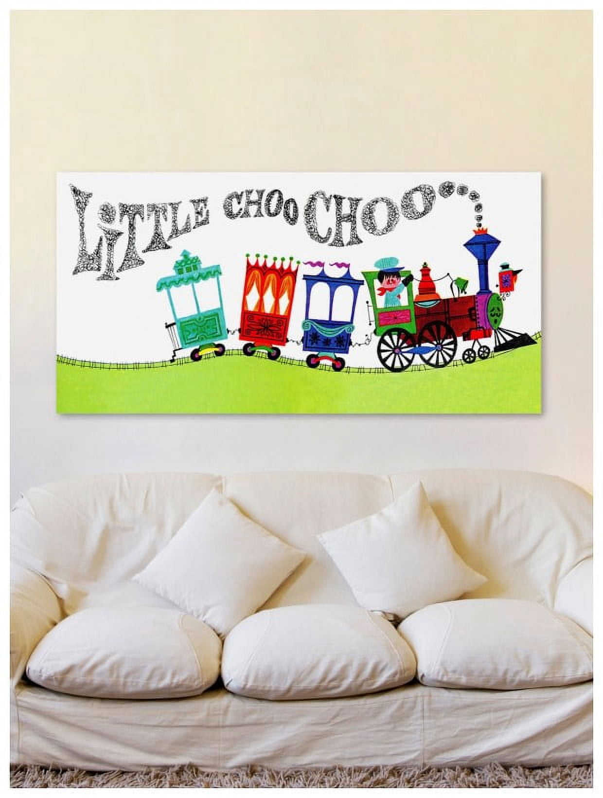 Marmont Hill Inc Marmont Hill 'Little Choo Choo' by Curtis Painting Print on Canvas - Multi-color