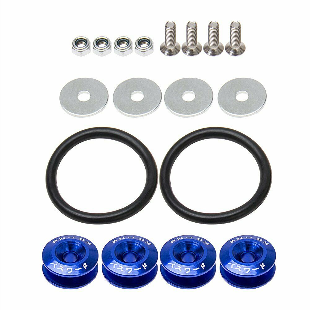 Aluminum JDM Quick Release Fasteners Bumper for Car Trunk Fender Hatch