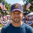 thumbnail image 3 of 250th Anniversary Cap Vintage Washed Embroidered USMC Hat 250 Years of Honor Adjustable Patriotic Baseball Cap, 3 of 5