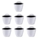 thumbnail image 1 of Wosthever Maceta de resina de primera calidad para plantas, autorriego, elegante y práctica, 7 pack/lote Jardín y Patio blanco 130, 1 of 6