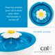 thumbnail image 2 of Fuente de agua Catit LED Flower para gatos, 3 litros, con filtro de triple acción, 2 of 9